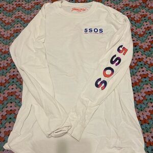 5SOS White Long Sleeve Shirt